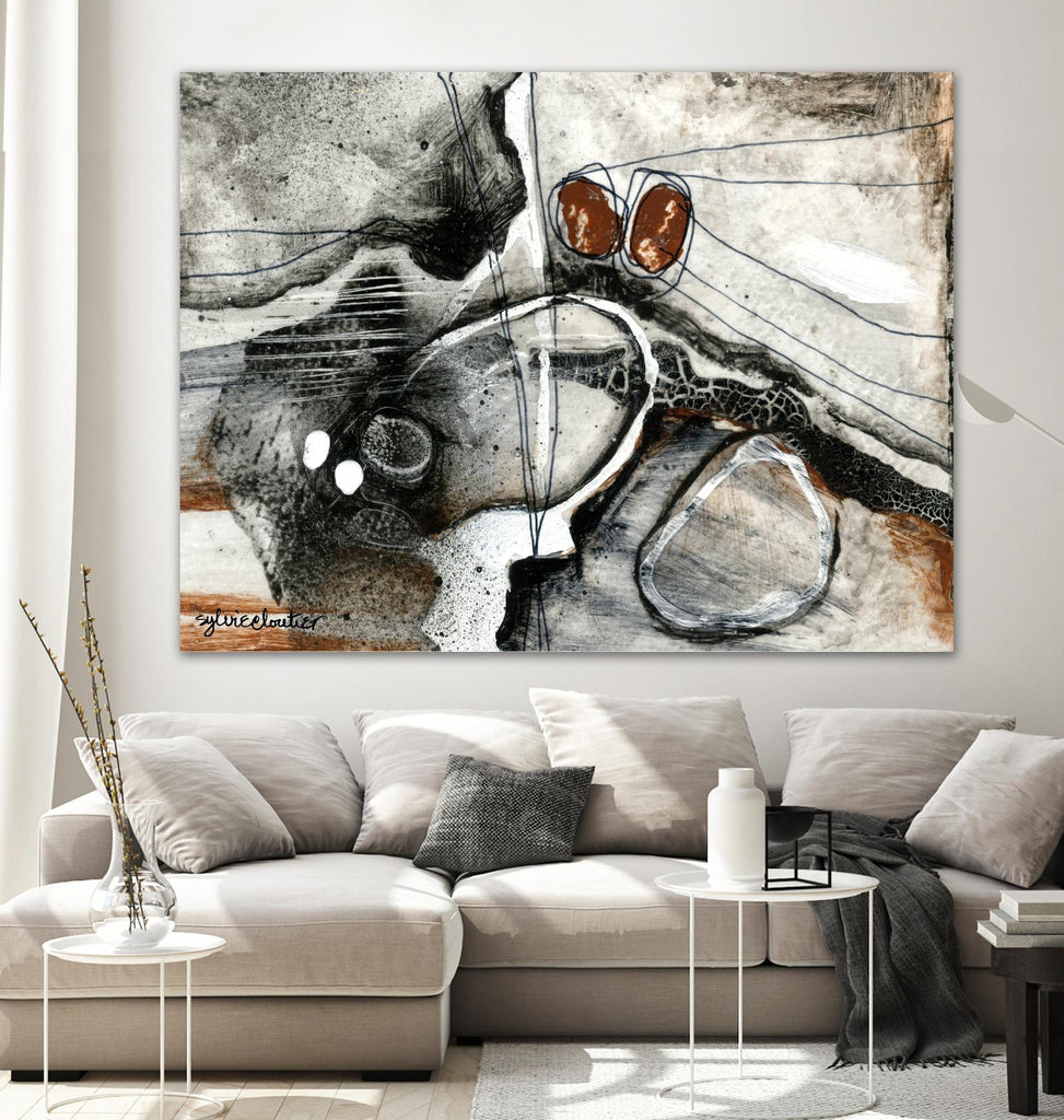 Complexe rocheux (Détail 1) by Sylvie Cloutier on GIANT ART - brown abstract