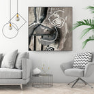 Fatalité (Détail 3) by Sylvie Cloutier on GIANT ART - white abstract