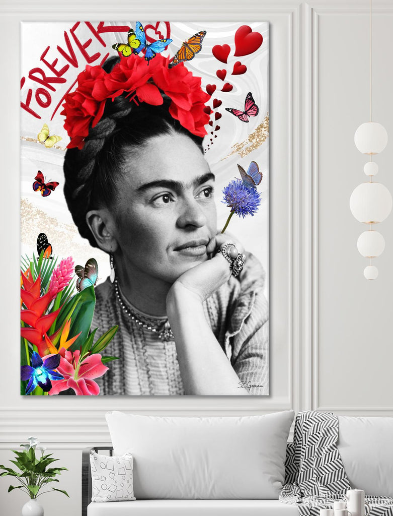 Forever by Carole St-Germain on GIANT ART - red photograph frida