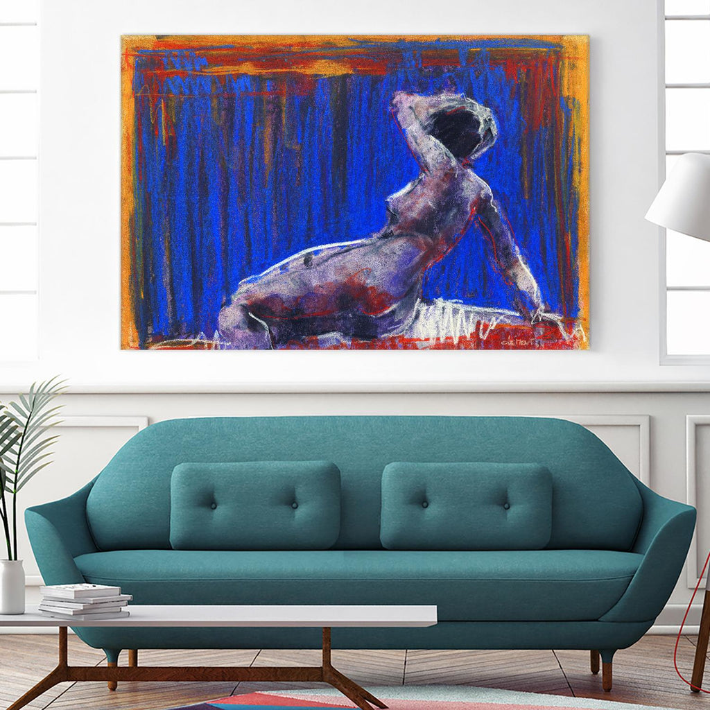 Resti by Jacques Clement on GIANT ART - blue nude