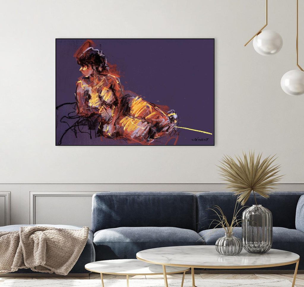 Nude I by Jacques Clement on GIANT ART - beige nude