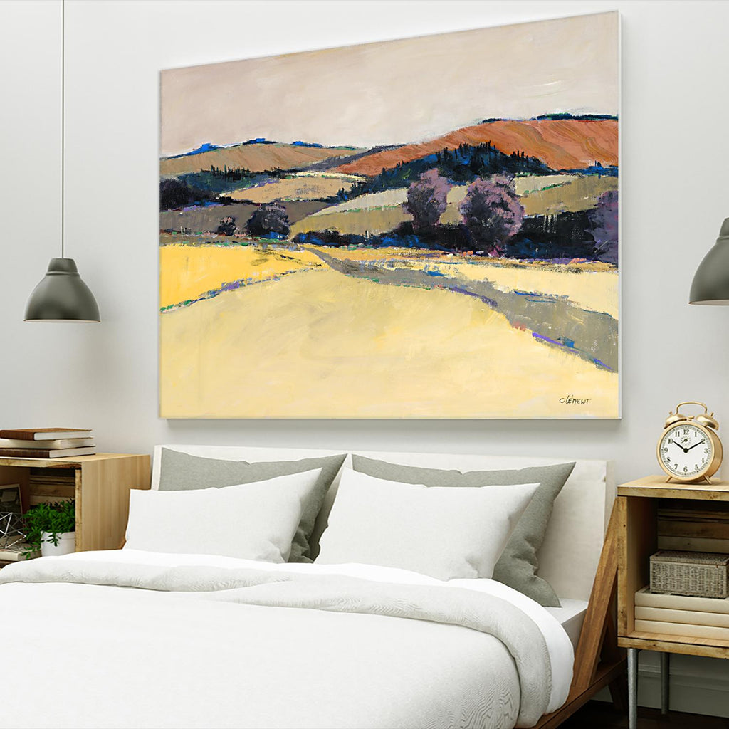 Colorful Landscape VI by Jacques Clement on GIANT ART - beige landscape