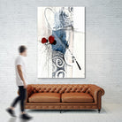 Jardinage by Sylvie Cloutier on GIANT ART - blue abstract