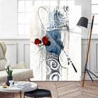 Jardinage by Sylvie Cloutier on GIANT ART - blue abstract