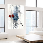 Jardinage by Sylvie Cloutier on GIANT ART - blue abstract