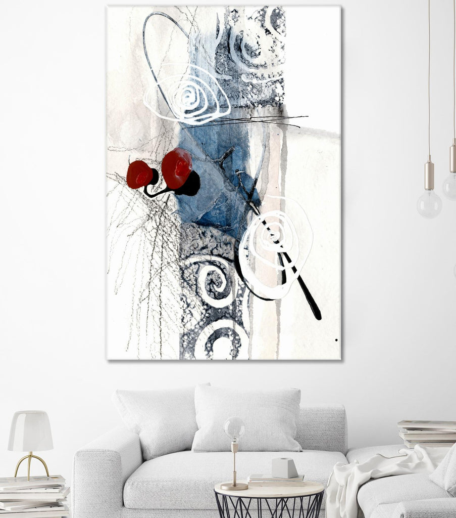 Jardinage by Sylvie Cloutier on GIANT ART - blue abstract