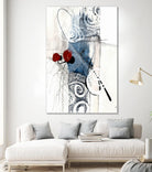 Jardinage by Sylvie Cloutier on GIANT ART - blue abstract