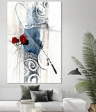 Jardinage by Sylvie Cloutier on GIANT ART - blue abstract