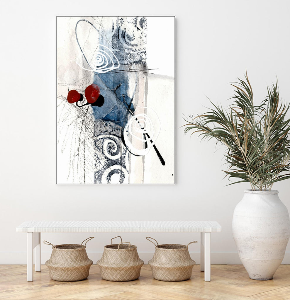 Jardinage by Sylvie Cloutier on GIANT ART - blue abstract