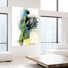 Zone Bleue by Sylvie Cloutier on GIANT ART - blue abstract