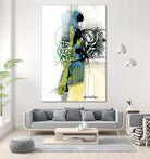 Zone Bleue by Sylvie Cloutier on GIANT ART - blue abstract