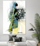 Zone Bleue by Sylvie Cloutier on GIANT ART - blue abstract