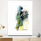 Zone Bleue by Sylvie Cloutier on GIANT ART - green abstract