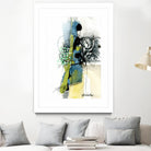 Zone Bleue by Sylvie Cloutier on GIANT ART - green abstract