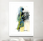 Zone Bleue by Sylvie Cloutier on GIANT ART - green abstract