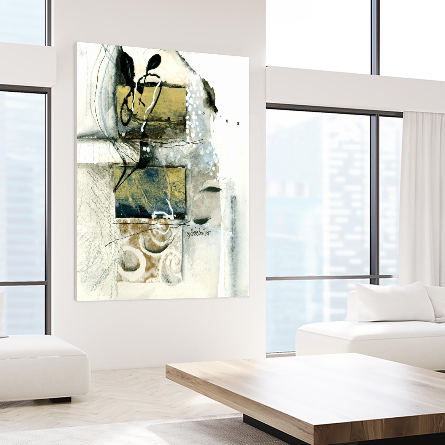 Issue by Sylvie Cloutier on GIANT ART - grey abstract