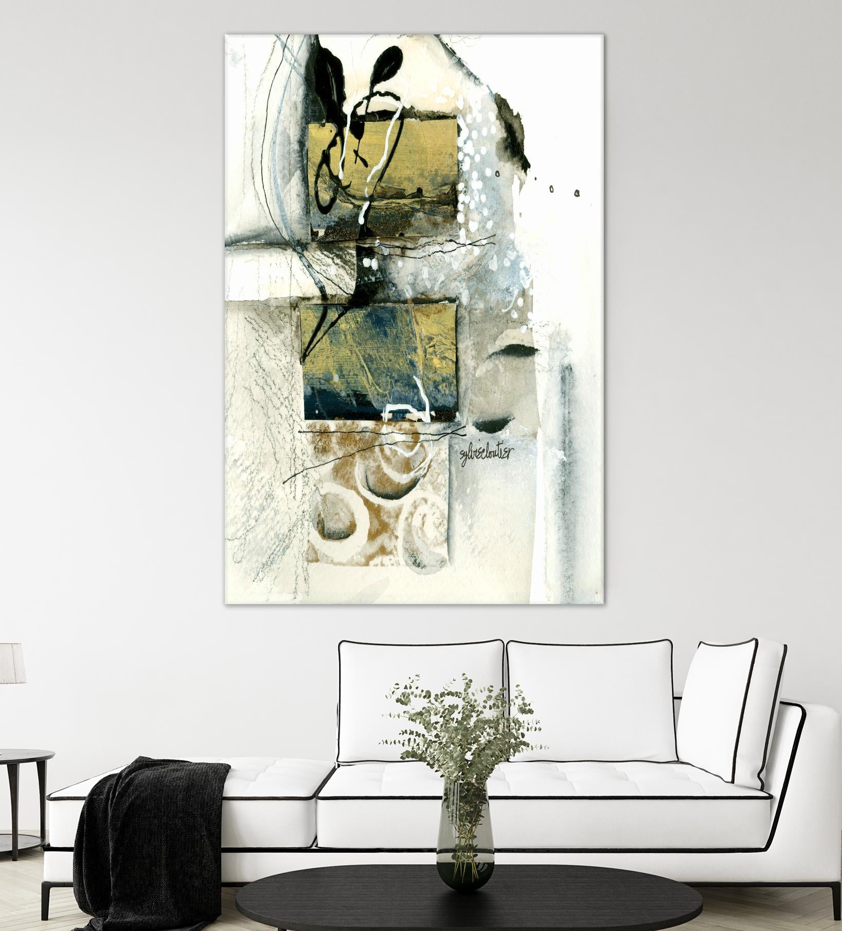 Issue by Sylvie Cloutier on GIANT ART - grey abstract