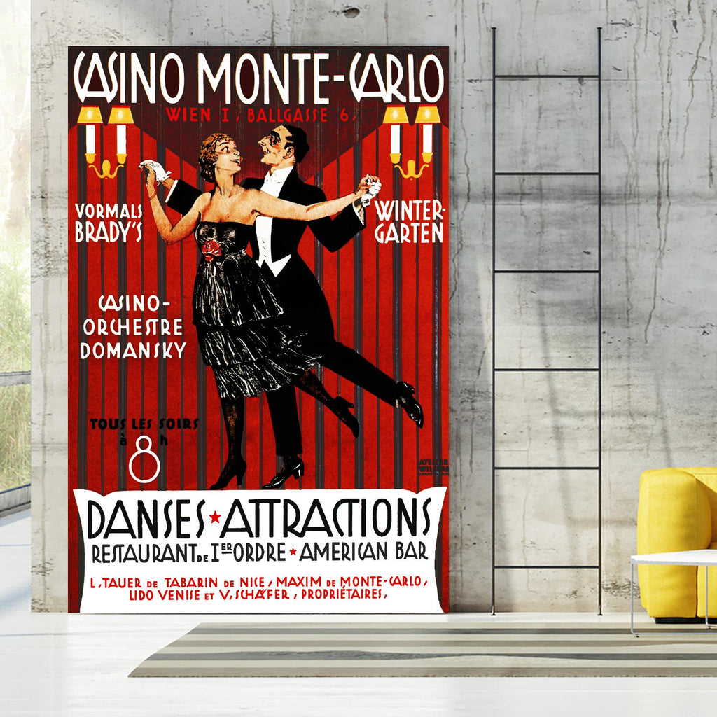 Casino Monte-Carlo par Archive sur GIANT ART - noir vintage