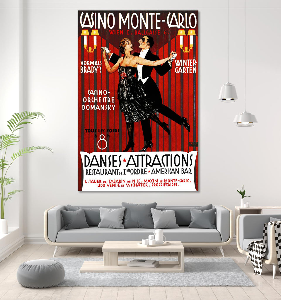 Casino Monte-Carlo par Archive sur GIANT ART - noir vintage