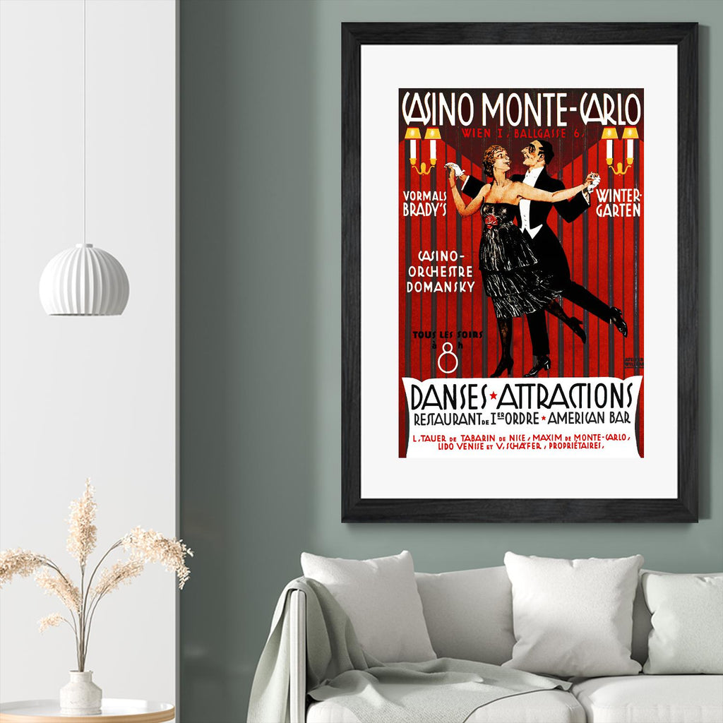 Casino Monte-Carlo by Archive on GIANT ART - red vintage homme et femme