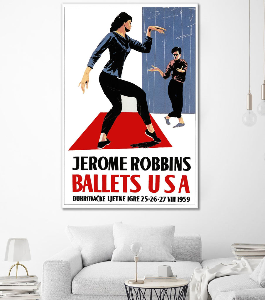 Ballets USA par Archive sur GIANT ART - vintage bleu