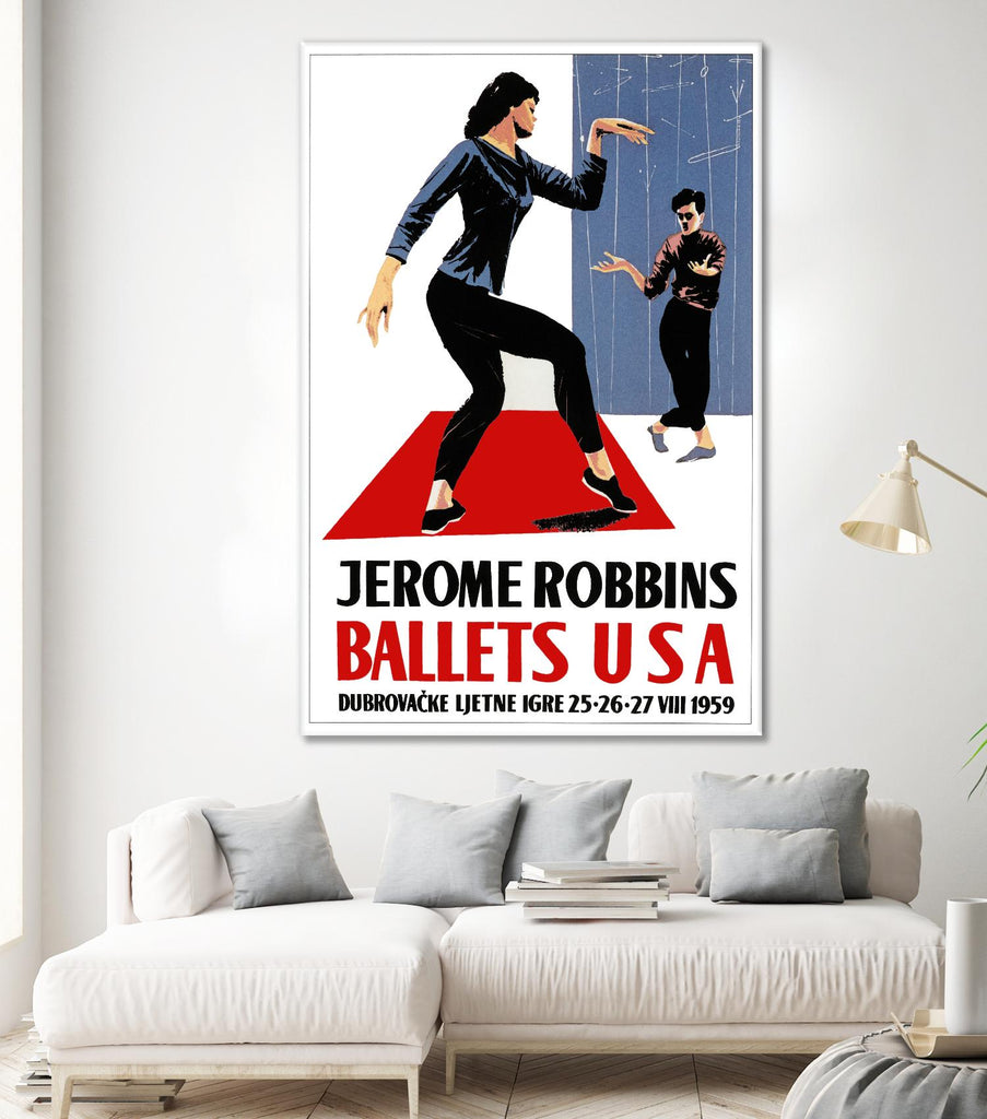 Ballets USA by Archive on GIANT ART - blue vintage