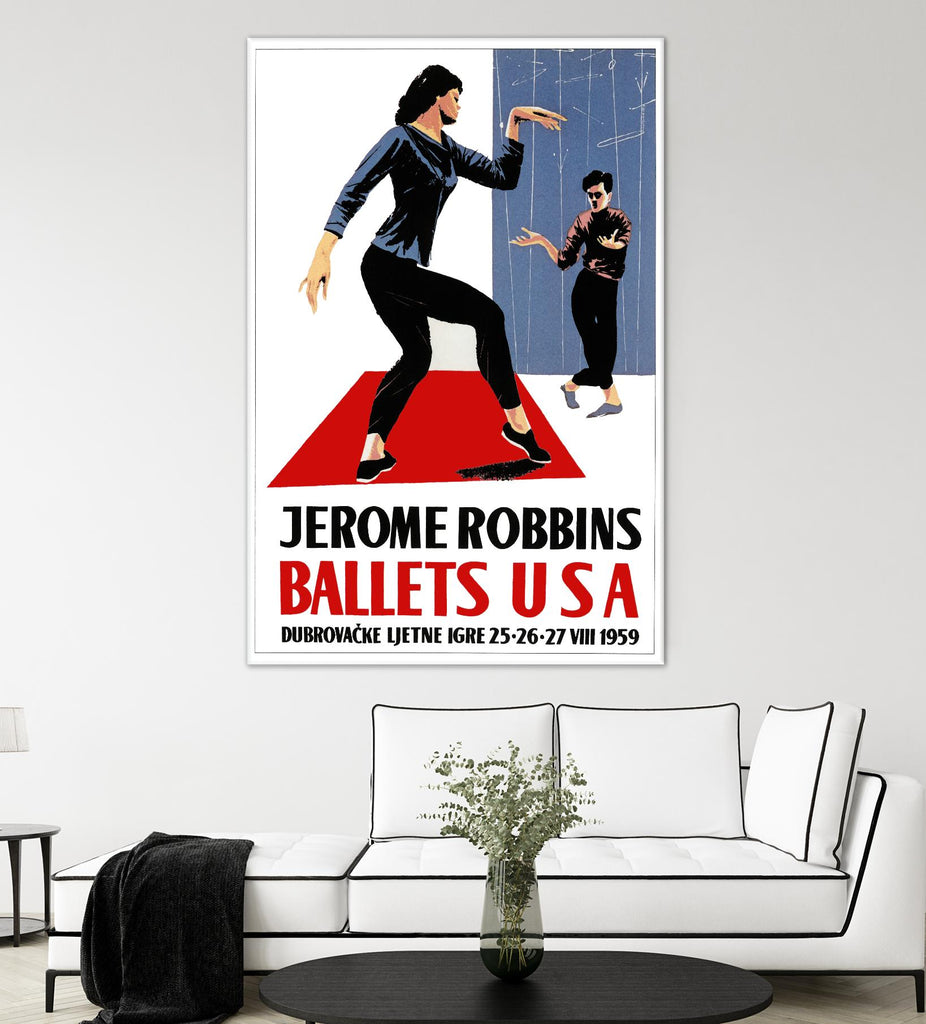 Ballets USA par Archive sur GIANT ART - vintage bleu
