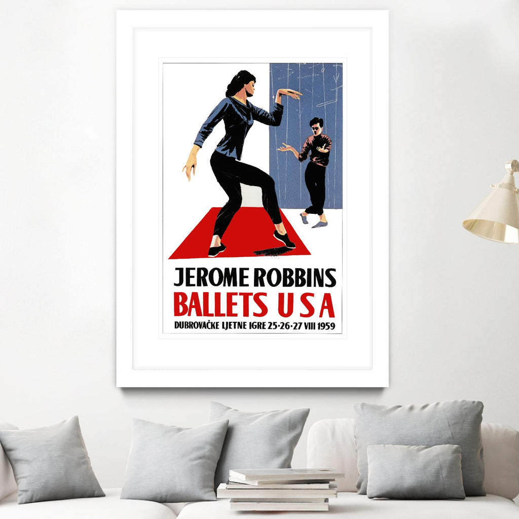 Ballets USA by Archive on GIANT ART - red vintage usa