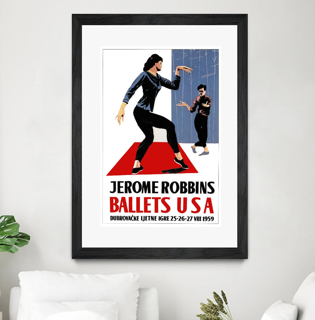 Ballets USA by Archive on GIANT ART - red vintage usa