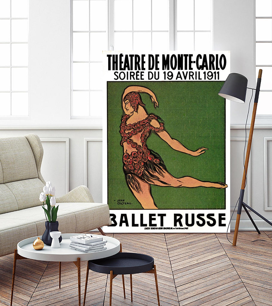 Ballet Russe by Archive on GIANT ART - green vintage dancer