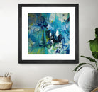 Abstract Flower by Doris Savard on GIANT ART - blue abstract