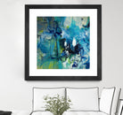 Abstract Flower by Doris Savard on GIANT ART - blue abstract
