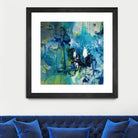 Abstract Flower by Doris Savard on GIANT ART - blue abstract