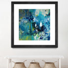 Abstract Flower by Doris Savard on GIANT ART - blue abstract