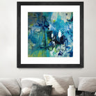 Abstract Flower by Doris Savard on GIANT ART - blue abstract