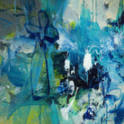 Abstract Flower by Doris Savard on GIANT ART - blue abstract