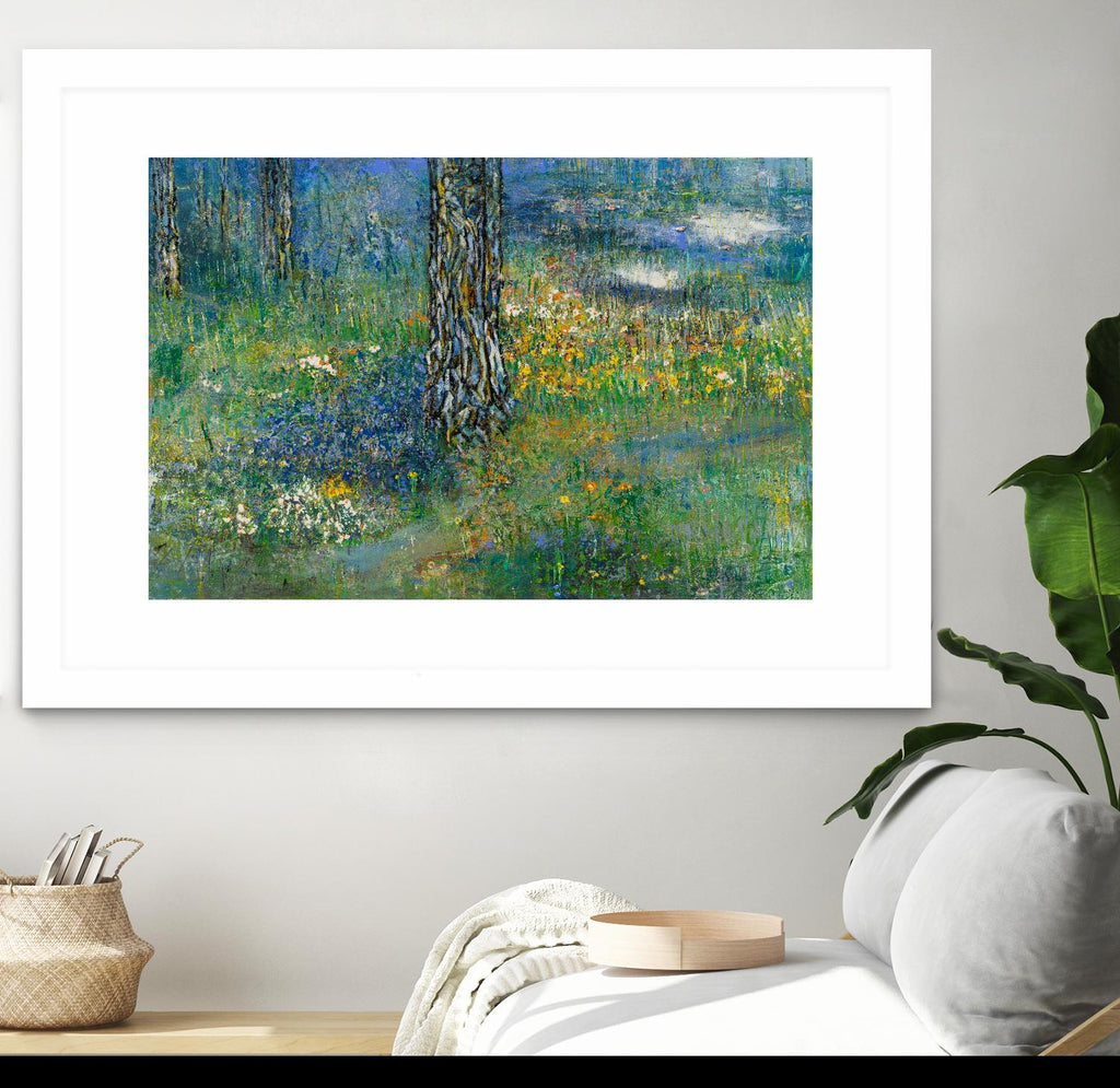 Spring Dreaming by Diane Lambin on GIANT ART - green abstract forest