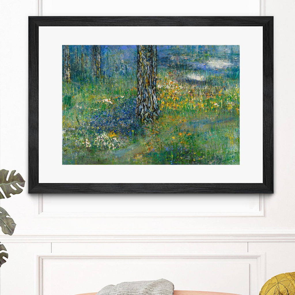 Spring Dreaming by Diane Lambin on GIANT ART - green abstract forest