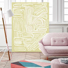 Centric - Beach - 19 by Lori Dubois on GIANT ART - beige linear pastel