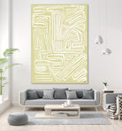 Centric - Beach - 19 by Lori Dubois on GIANT ART - beige linear pastel