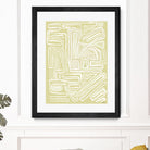 Centric - Beach - 19 by Lori Dubois on GIANT ART - beige linear pastel