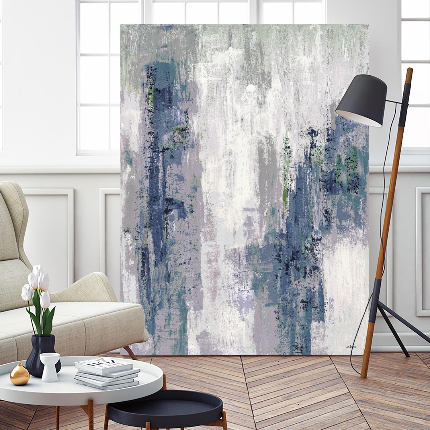 Blue Birch – Cool -3 by Lori Dubois on GIANT ART - blue abstract