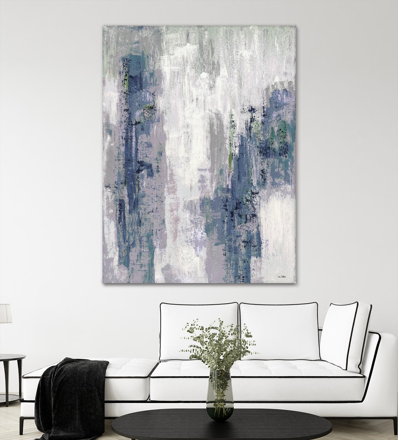 Blue Birch – Cool -3 by Lori Dubois on GIANT ART - blue abstract