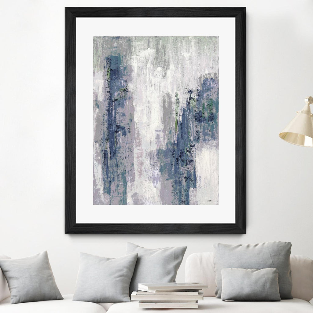Blue Birch – Cool -3 by Lori Dubois on GIANT ART - blue abstract