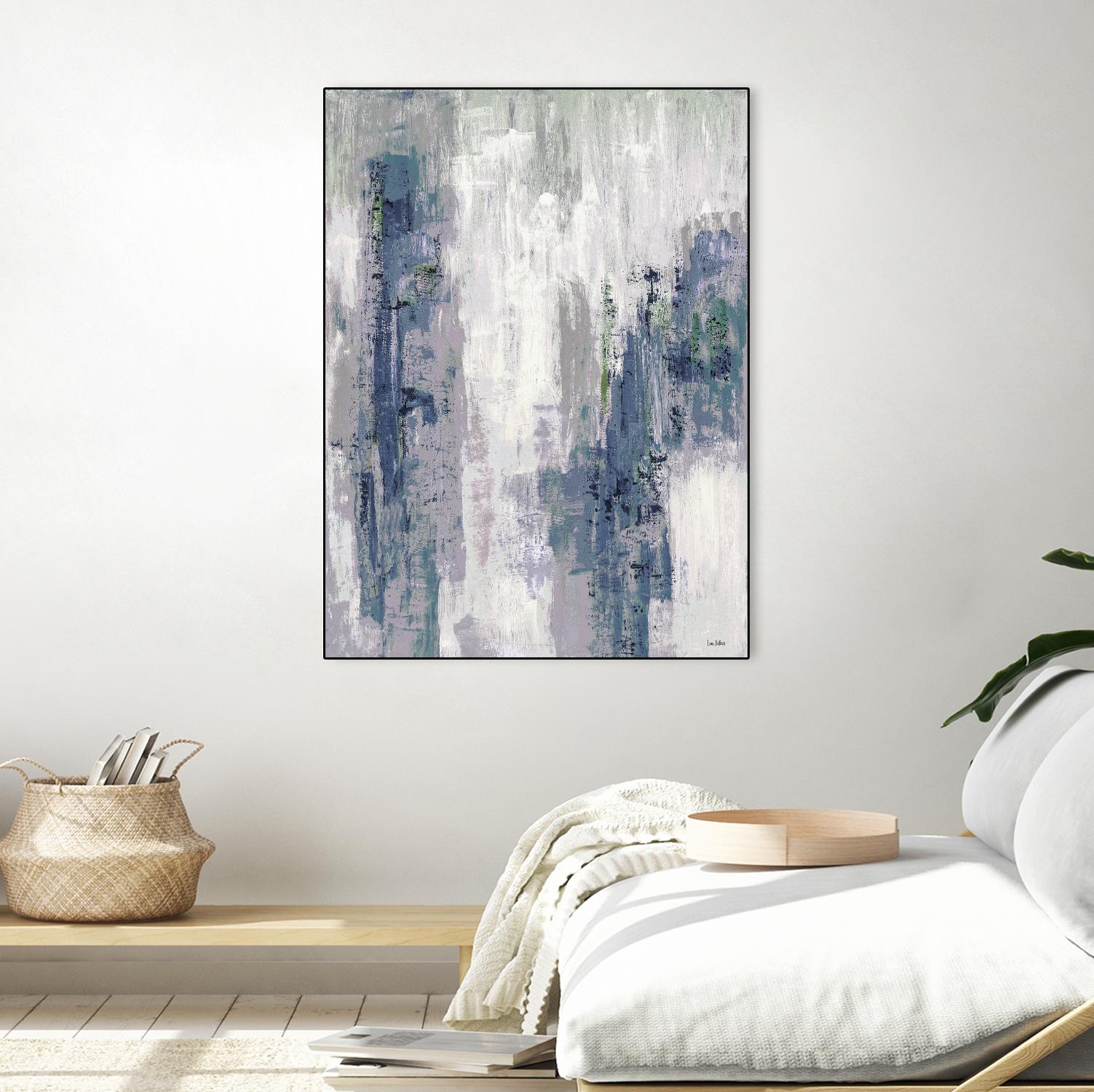 Blue Birch – Cool -3 by Lori Dubois on GIANT ART - blue abstract