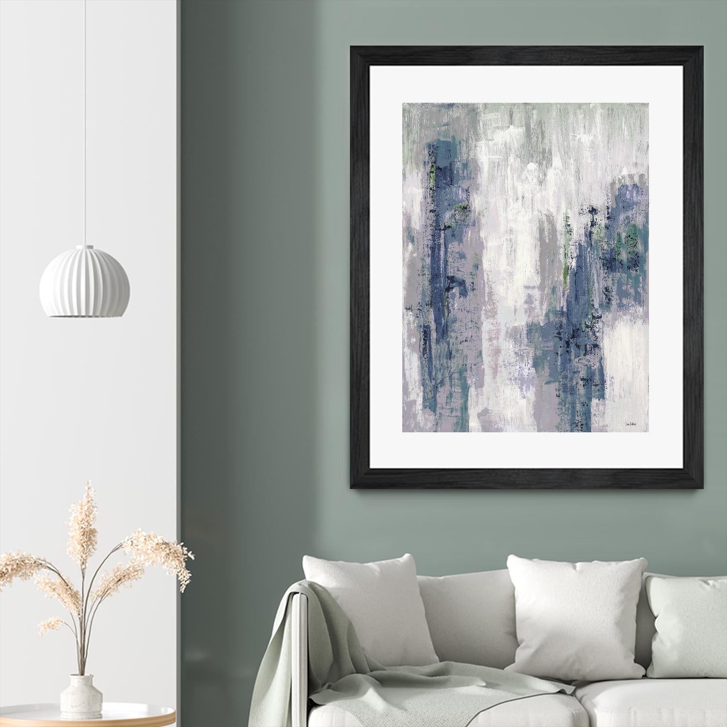 Blue Birch – Cool -3 by Lori Dubois on GIANT ART - blue abstract