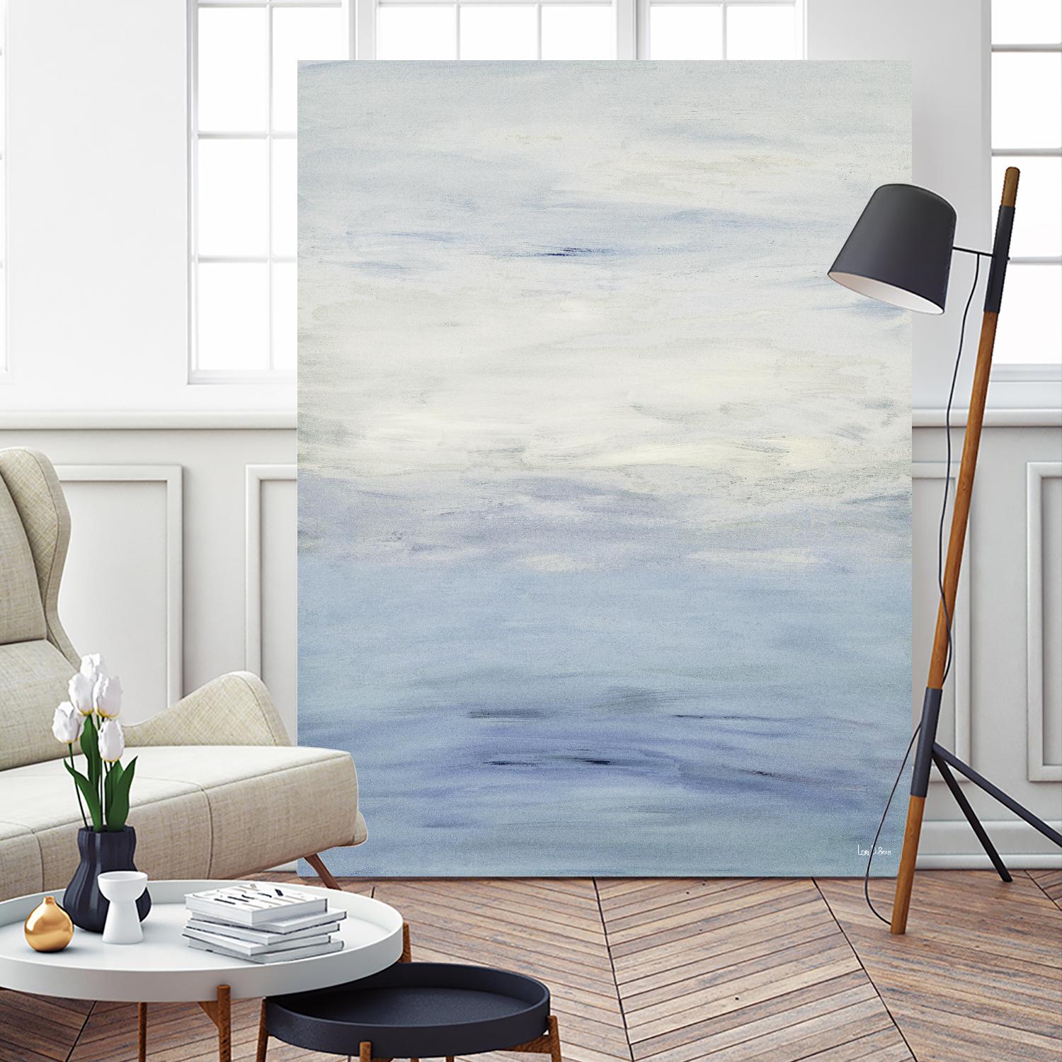 Infinity – Light - 3 by Lori Dubois on GIANT ART - blue abstract pastel