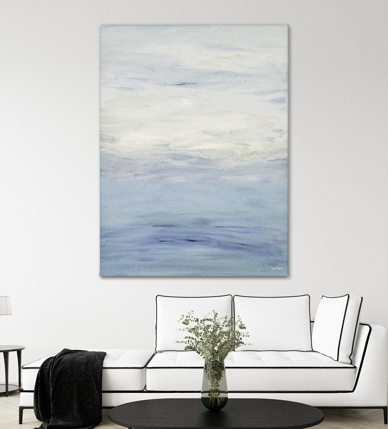 Infinity – Light - 3 by Lori Dubois on GIANT ART - blue abstract pastel
