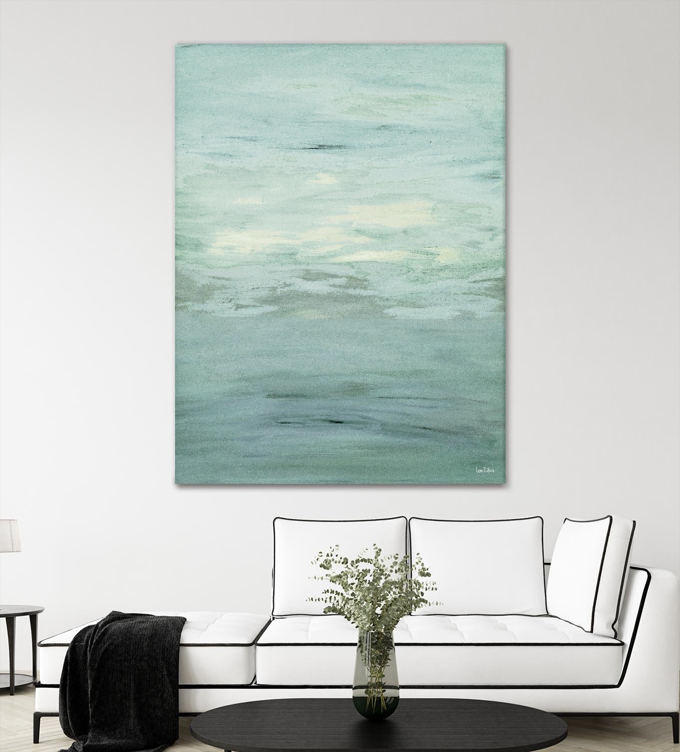 Infinity – Dusk - 4 by Lori Dubois on GIANT ART - green abstract pastel