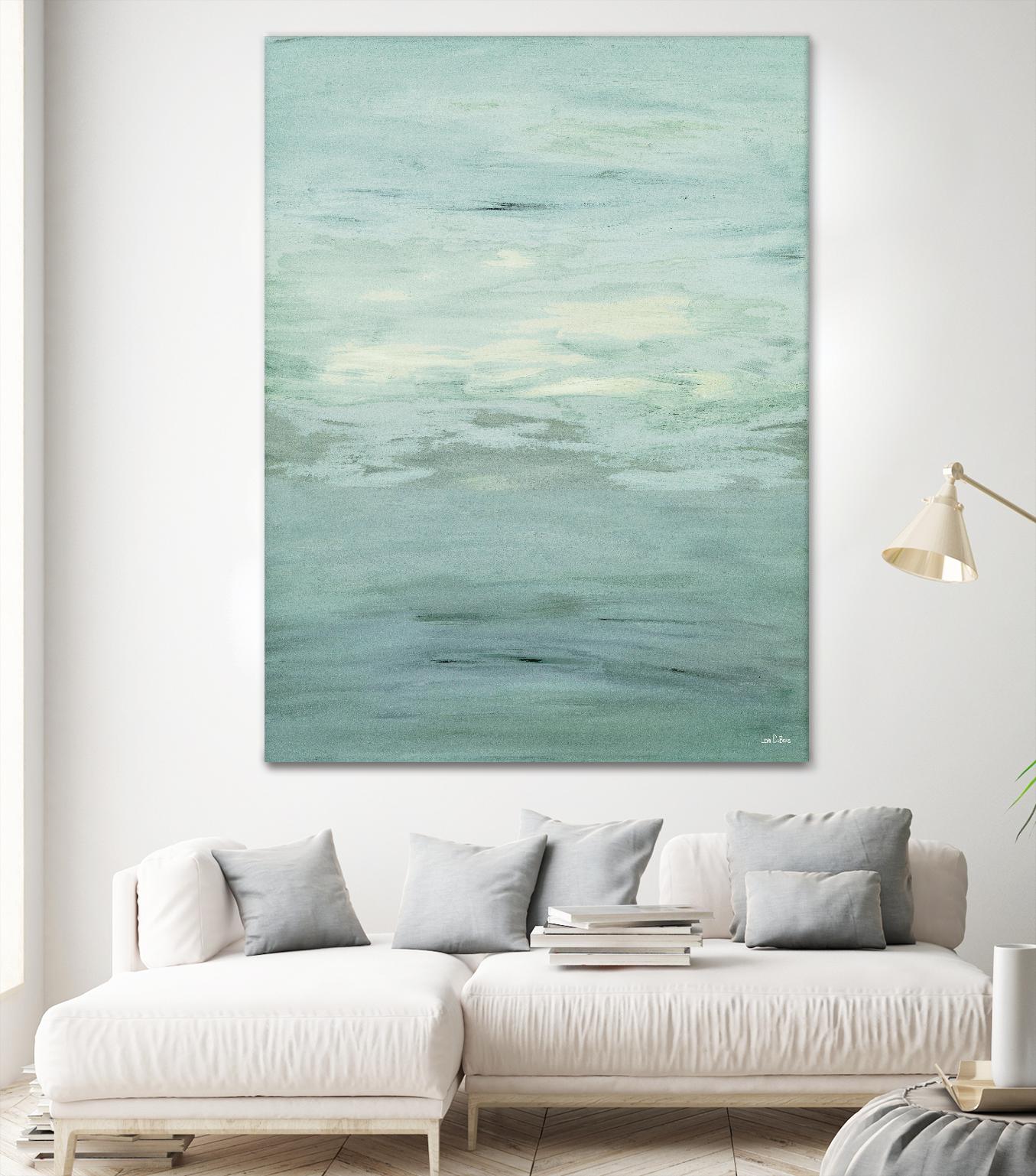 Infinity – Dusk - 4 by Lori Dubois on GIANT ART - green abstract pastel
